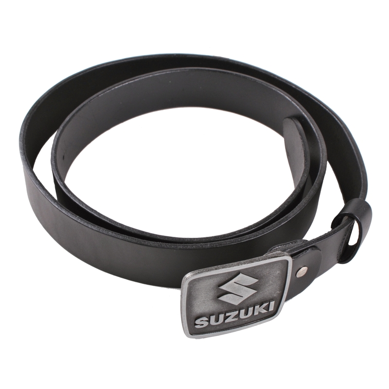 Ādas moto josta ar Suzuki sprādzi