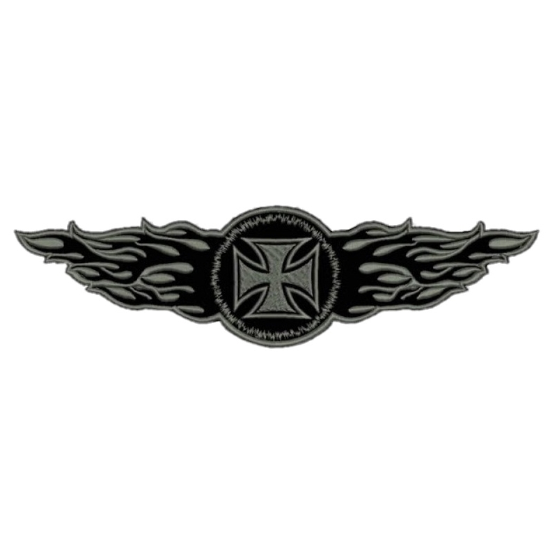 Patch Flames pelēks