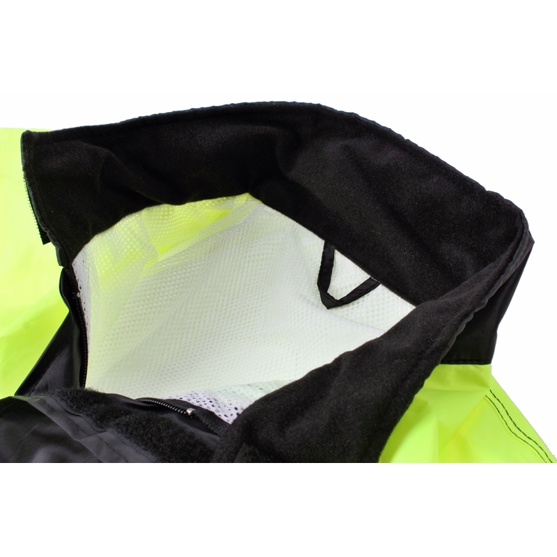RSA melns-fluo dzeltens lietus tērps