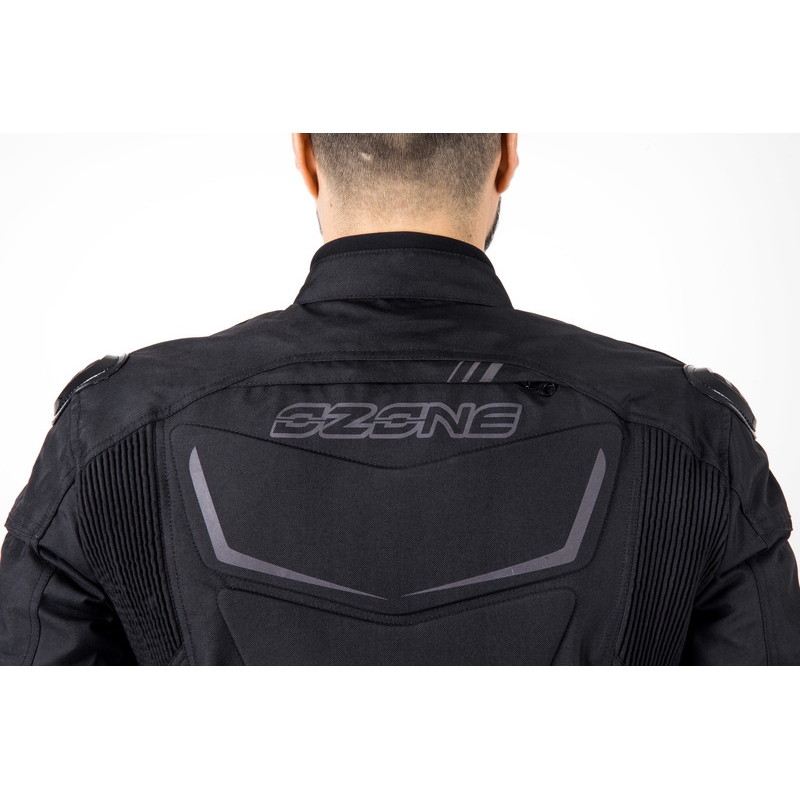 Ozone Pulse melni pelēka motocikla jaka