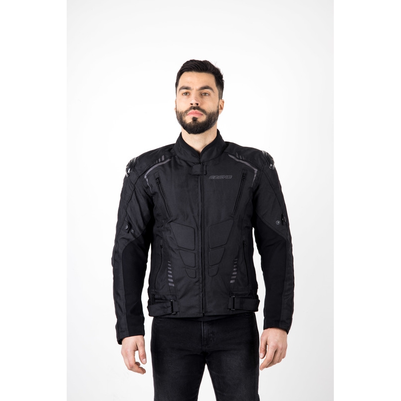 Ozone Pulse melni pelēka motocikla jaka
