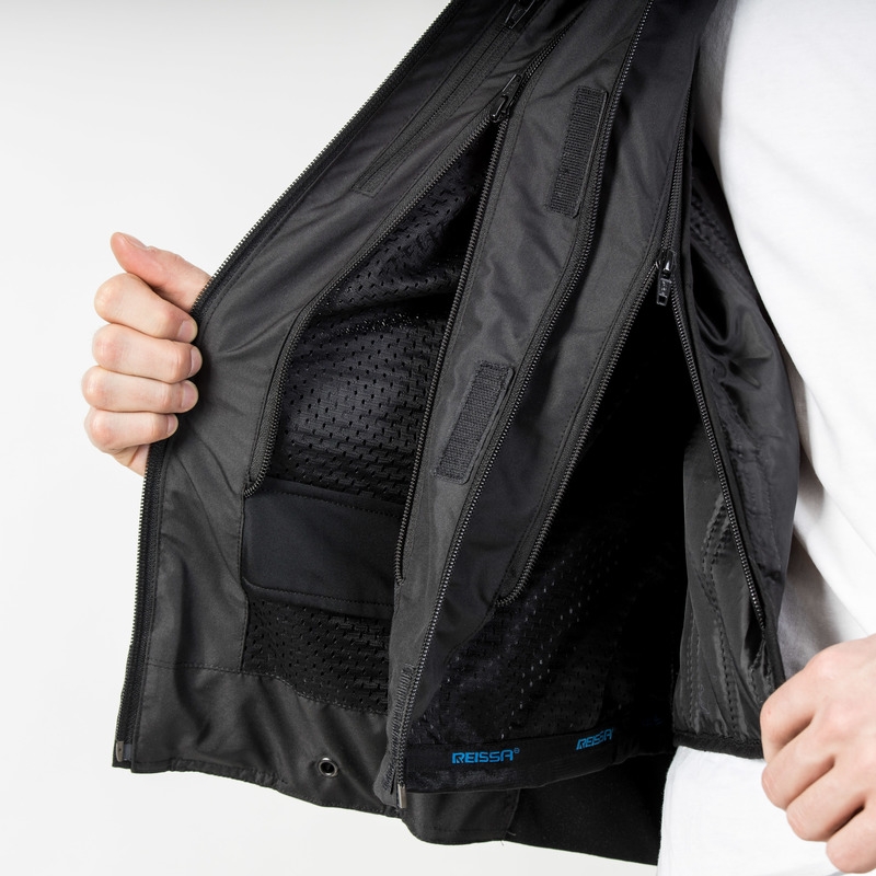 Ozone Flow Black Motocikla jaka izpārdošana