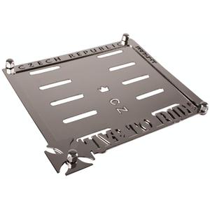 Nerūsējošā tērauda spilventiņš zem CZ numura zīmes Live To Ride Čehija