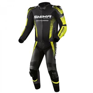 Shima STR 2.0 melns-fluo dzeltens motocikla kombinezons