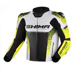 Motocikla jaka Shima STR 2.0 black-white-fluo yellow