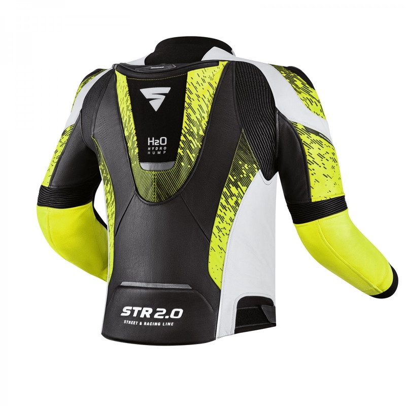 Motocikla jaka Shima STR 2.0 black-white-fluo yellow