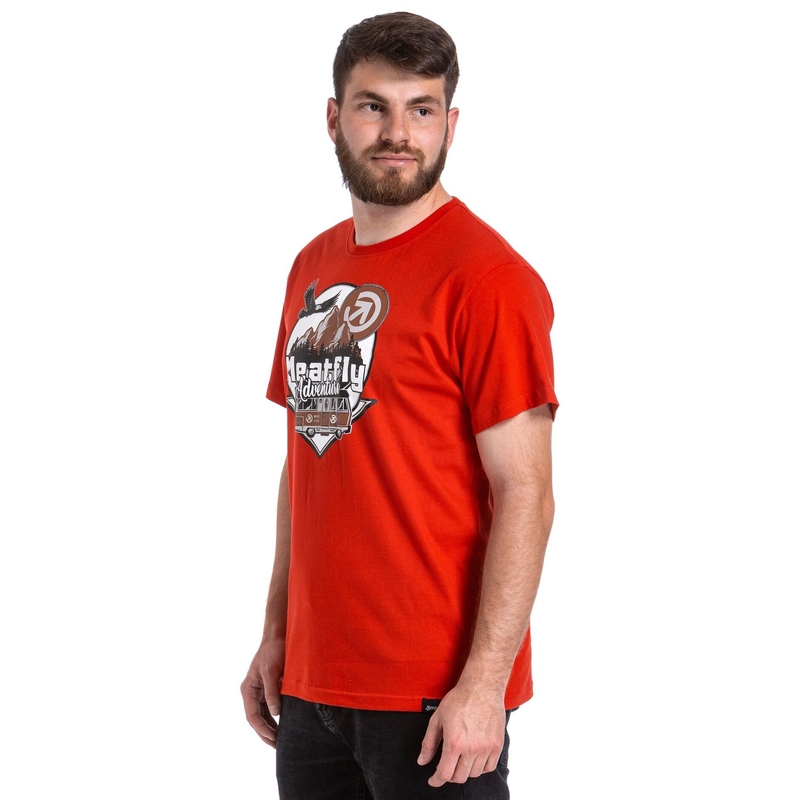 T-krekls Meatfly Mounty red izpārdošana
