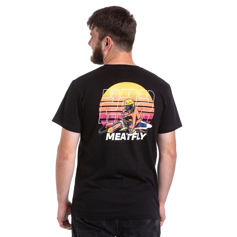T-krekls Meatfly Marmi melns izpārdošana