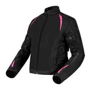 Sieviešu motocikla jaka Ozone Flow Black and Pink motocikla jaka izpārdošana