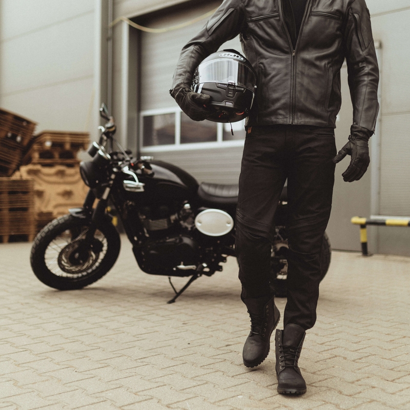 Jeansy na motorku Rebelhorn Rage II černé výprodej