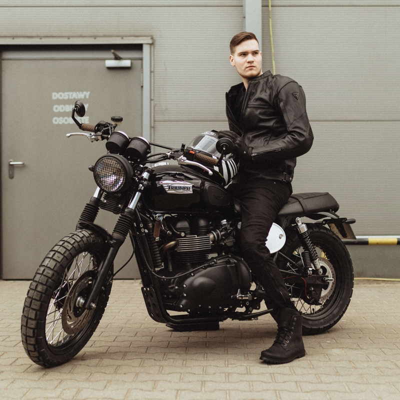 Jeansy na motorku Rebelhorn Rage II černé výprodej