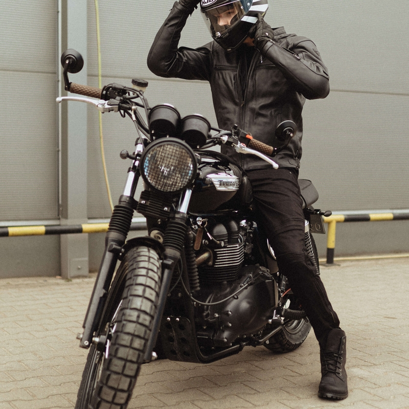 Jeansy na motorku Rebelhorn Rage II černé výprodej