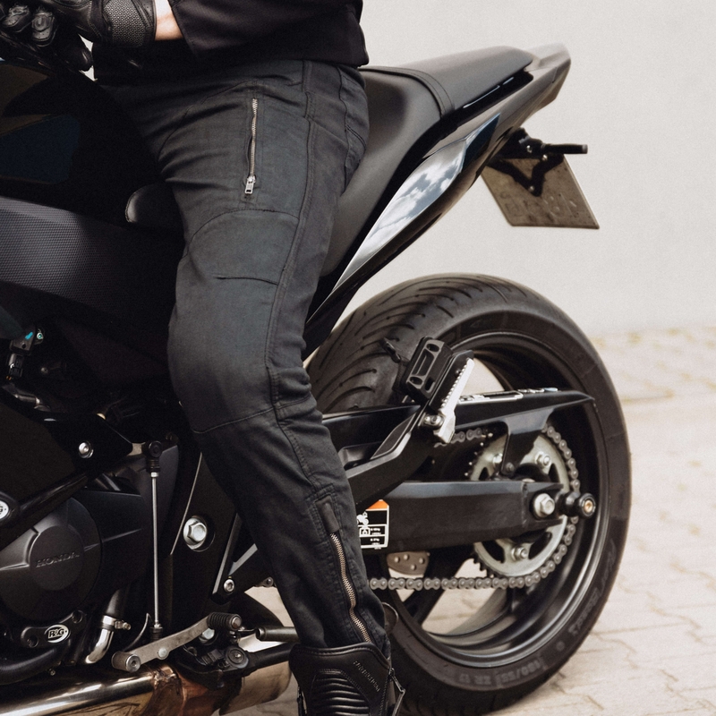 Rebelhorn Hawk III Black Motocikla džinsi izpārdošana