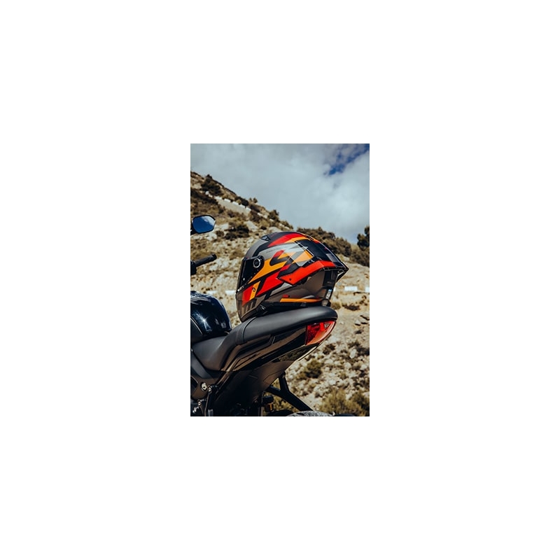 Integrální přilba na motorku MT FF118SV Thunder 4 SV ERGO B15 šedo-oranžovo-červená