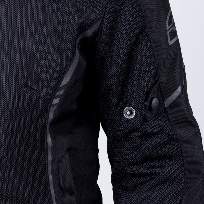 Sieviešu motocikla jaka Ozone Jet II Black izpārdošana