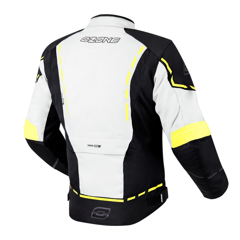 Moto jaka Ozone Jet II pelēk-melnā-fluo dzeltena izpārdošana
