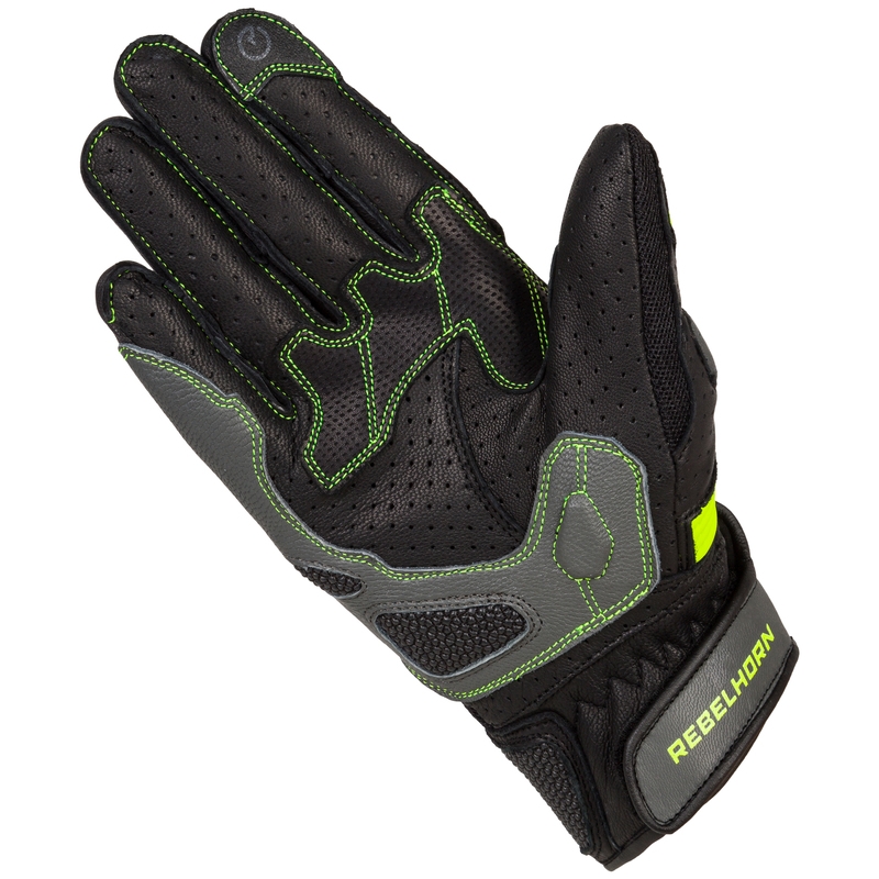 Rebelhorn Flux II moto cimdi melni-fluo-dzelteni izpārdošana