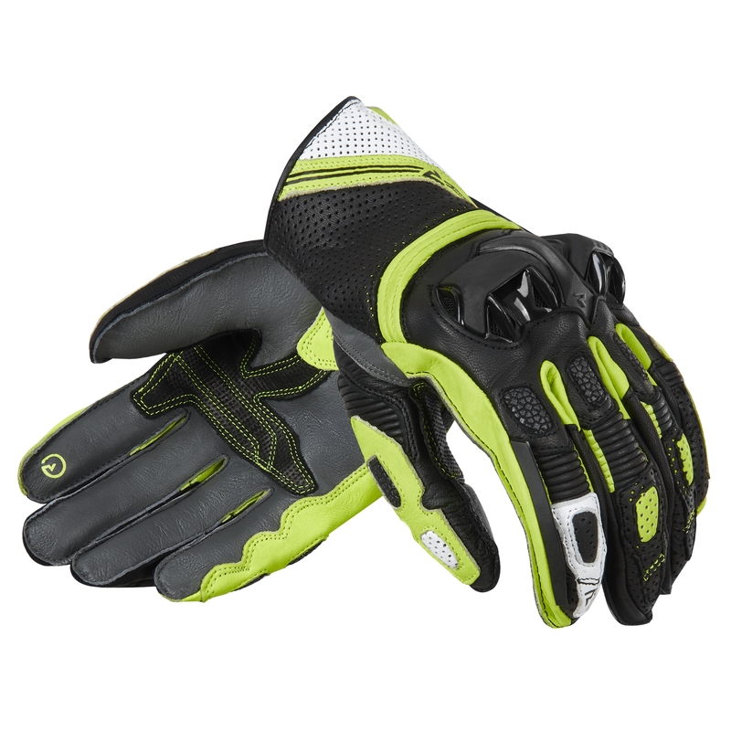 Motocikla cimdi Rebelhorn ST Short black-grey-fluo yellow izpārdošana