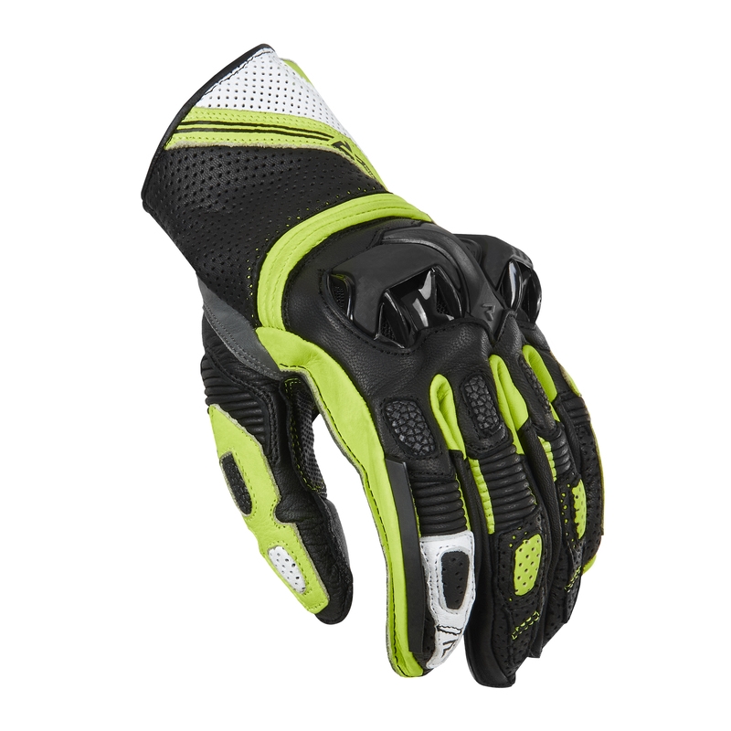 Motocikla cimdi Rebelhorn ST Short black-grey-fluo yellow izpārdošana