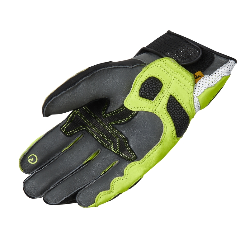 Motocikla cimdi Rebelhorn ST Short black-grey-fluo yellow izpārdošana