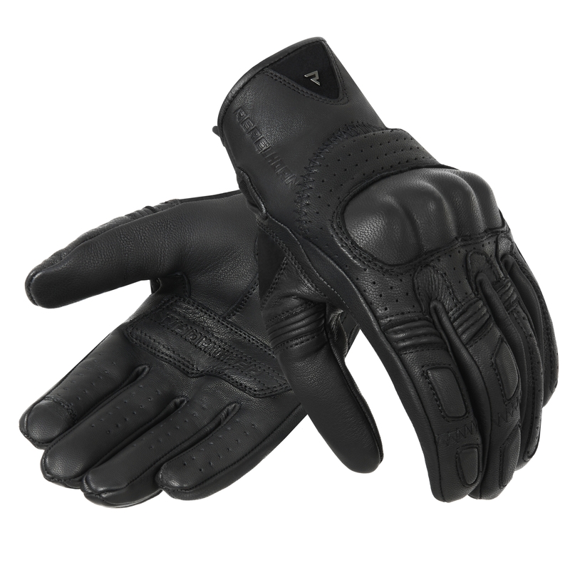 Motocikla cimdi Rebelhorn Thug II black perforēti