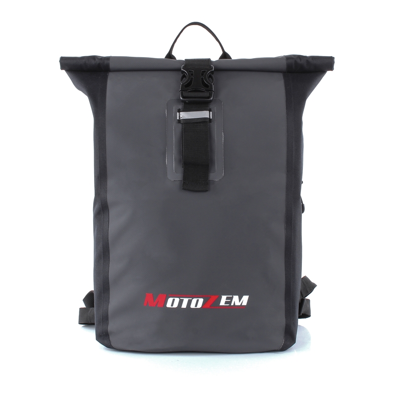 MotoZem ūdensnecaurlaidīga mugursoma melns-pelēks