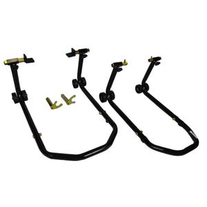 R-TECH motora statīva komplekts priekšā + aizmugurē ar riteņiem