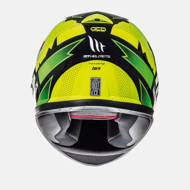 Integrální přilba na motorku MT Thunder 3 SV Torn fluo žluto-zelená