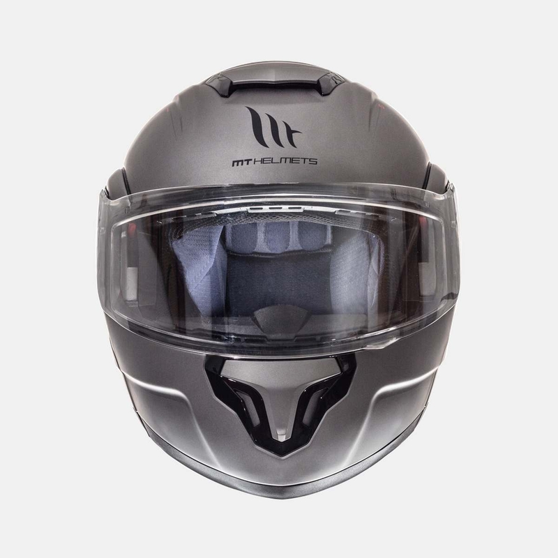 Vyklápěcí přilba na motorku MT Atom titanová výprodej