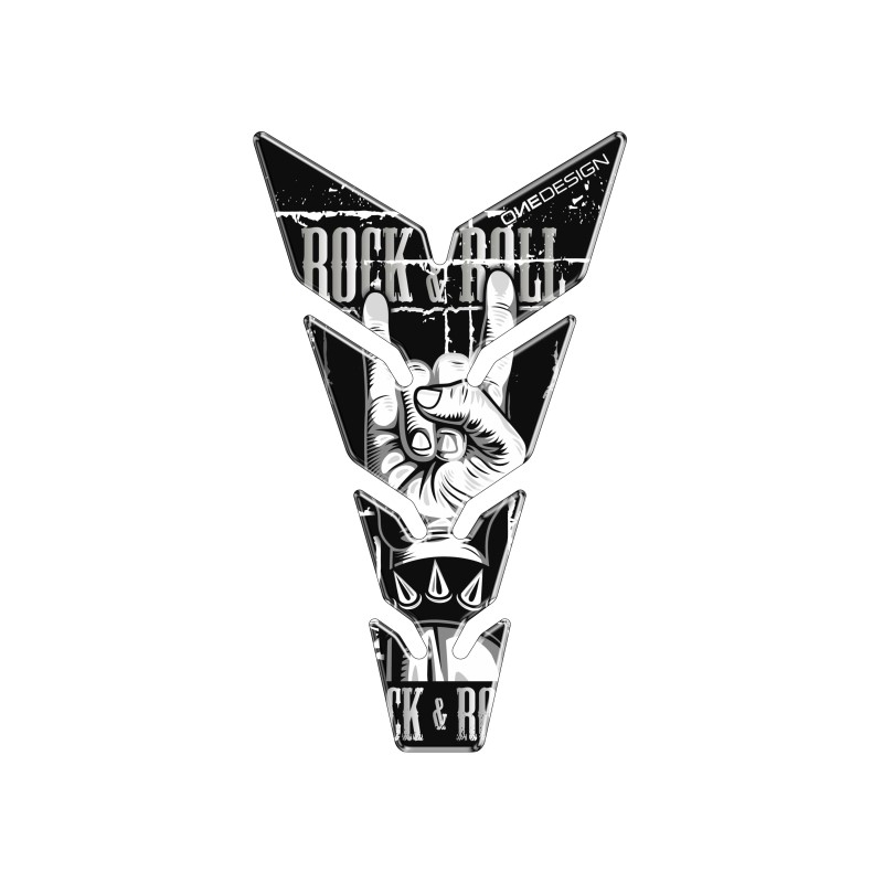 Degvielas tvertnes vāks Drukāt - Rock &amp; Roll