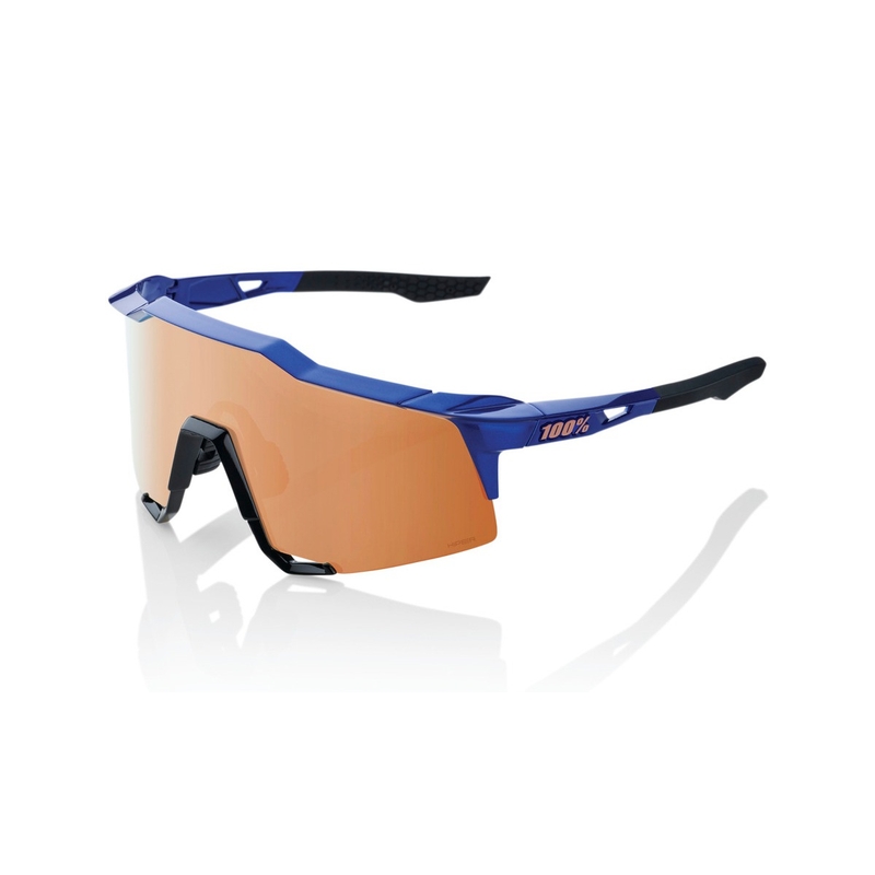 Saulesbrilles 100% SPEEDCRAFT Gloss Cobalt Blue blue blue-black (HIPER stikls)