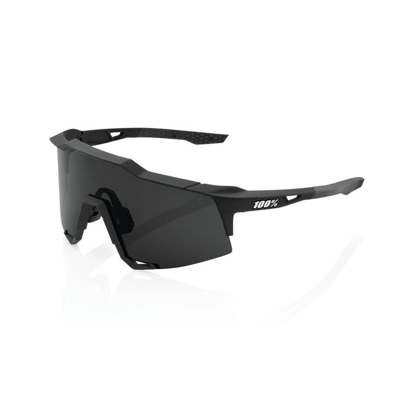 100% SPEEDCRAFT Soft Tact Black saulesbrilles (kūpināts stikls)