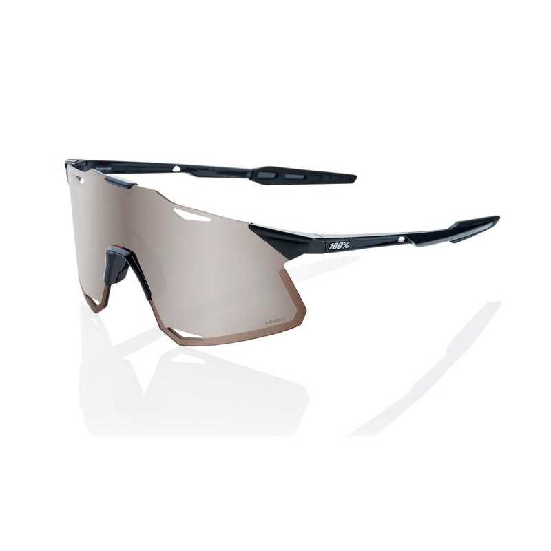 Saulesbrilles 100% HYPERCRAFT Gloss Black black black-brown (HIPER sudraba stikls)