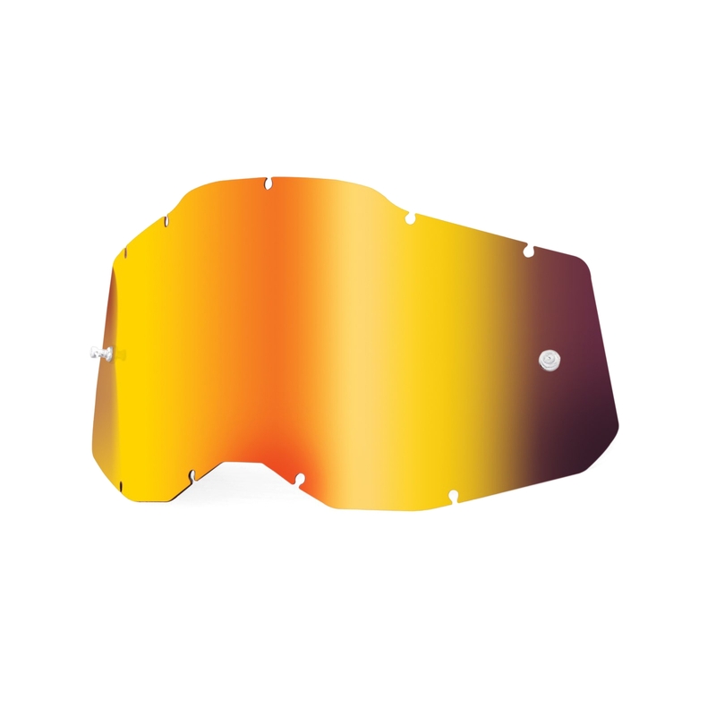 Plexi 100% Racecraft 2/Accuri 2/Strata 2 sarkans spoguļstikls (pret miglošanos)