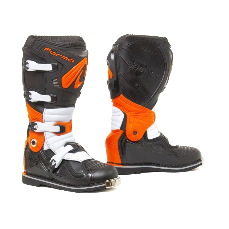 Boty na motorku Forma Terrain Evolution TX černo-oranžovo-bílé