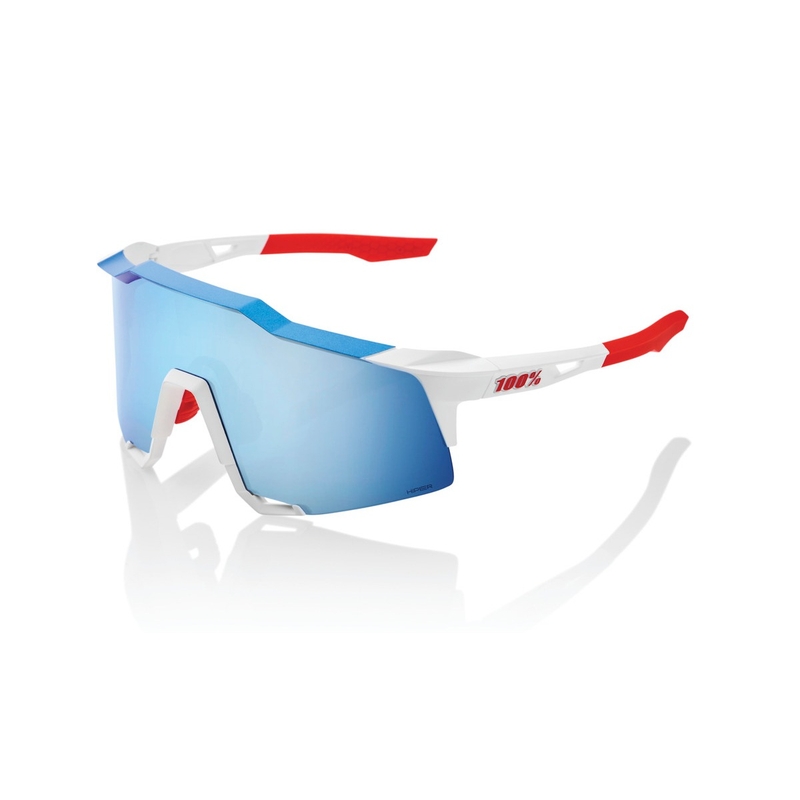 Saulesbrilles 100% SPEEDCRAFT TotalEnergies Team sarkanbaltsarkans-zils (HIPER zils stikls)