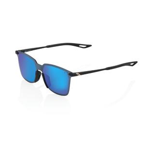 100% LEGERE SQUARE Soft Tact Black saulesbrilles (zili hroma lēcas)