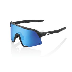 Saulesbrilles 100% S3 Matte Black black black (HIPER zils stikls)