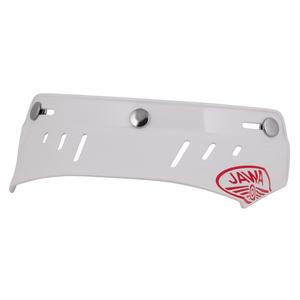 Plakanā vizieris Cassida Oxygen Jawa ķiverēm balts