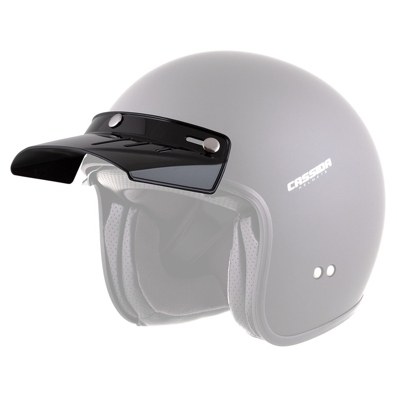 Plakanā vizieris Cassida Oxygen ķiverēm melns