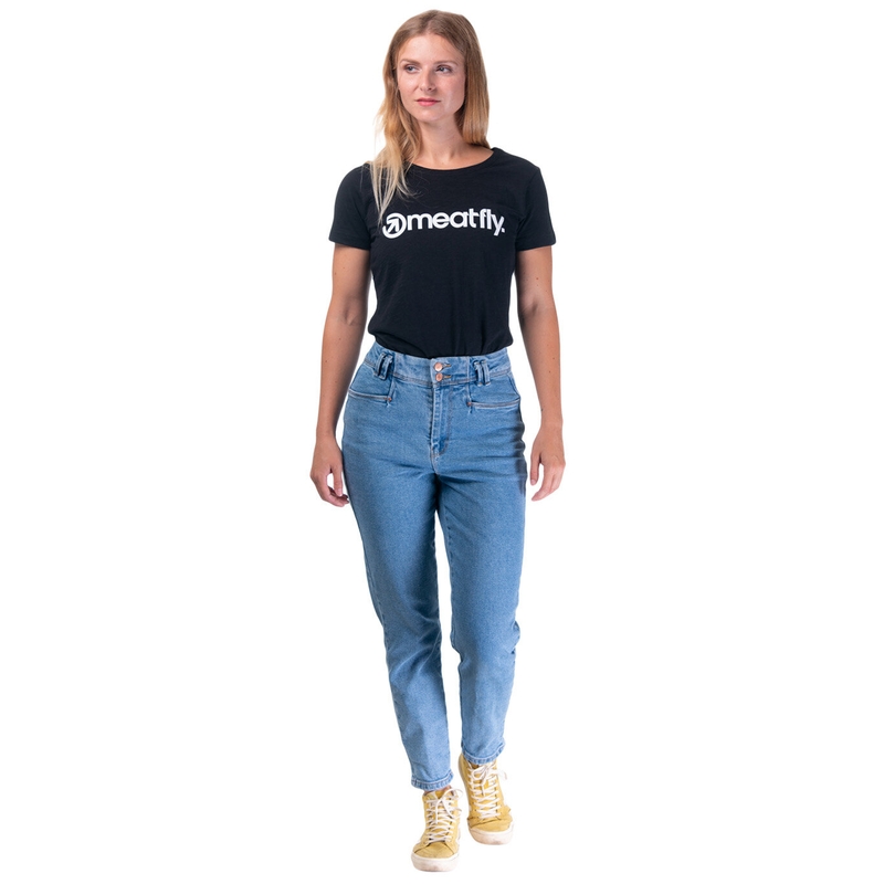 Dámské tričko Meatfly Ladies MF Logo černé výprodej