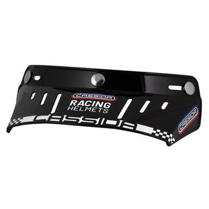 Plakanā vizieris Cassida Oxygen Racing Spirit ķiverēm melns