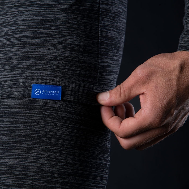 Oxford Advanced Base Layer melns-pelēks termokrekls ar garām piedurknēm