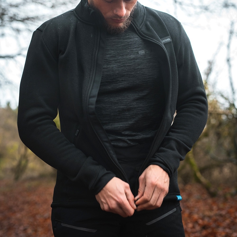 Oxford Advanced Base Layer melns-pelēks termokrekls ar garām piedurknēm