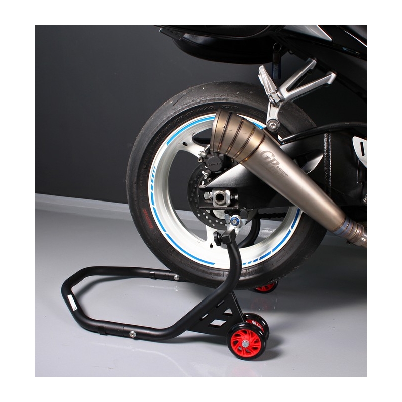 R-TECH EVO motocikla statīva komplekts (priekšējais + aizmugurējais ar riteņiem)