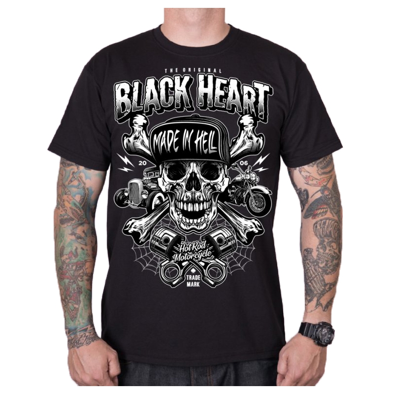 Vīriešu T-krekls Black Heart Sinner melns