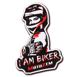 MotoZem I Am Biker Magnēts - Sieviete