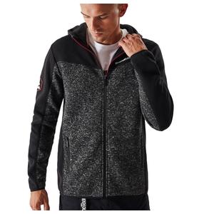 Vīriešu flizelīna jaka ar kapuci DAKAR Cross 4 black-grey