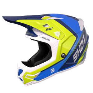 Motokrosa ķivere Shot Core Fast blue-white-fluo yellow izpārdošana