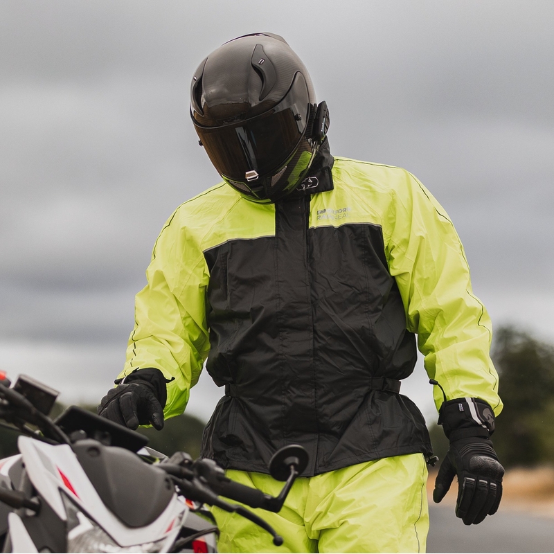 Oxford Rain Seal 22 melna-fluo dzeltena lietus jaka